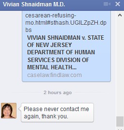 2014-10-20 Vivian Shnaidman FB Response to Journalists